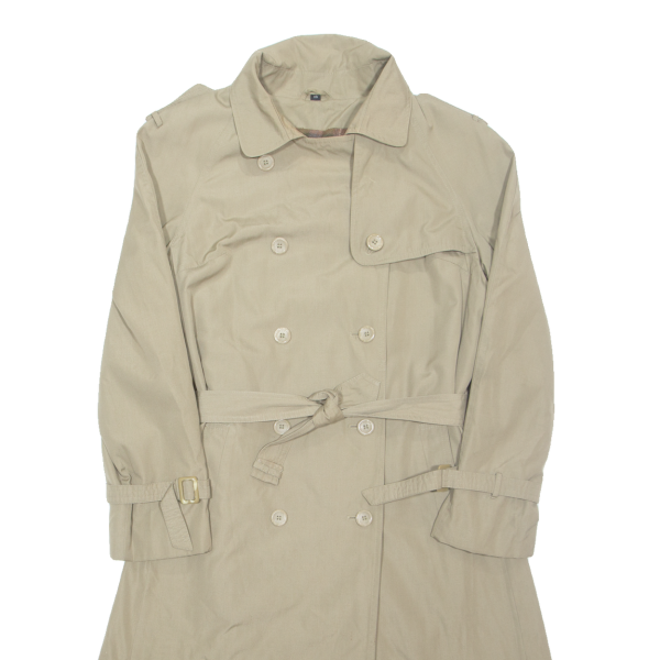 TELEMAC Belted Womens Trench Coat Beige UK 16 Discount