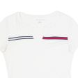 TOMMY HILFIGER Cropped Womens T-Shirt White S Online Hot Sale