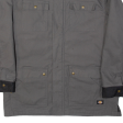 DICKIES Fleece Lined Mens Chore Jacket Grey XL For Cheap