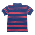 NAUTICA Boys Polo Shirt Blue Striped L For Cheap