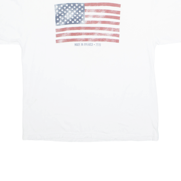 USA Mens T-Shirt White USA XL on Sale