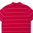 NIKE Mens Polo Shirt Red Striped XL Online