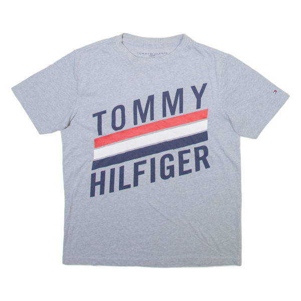 TOMMY HILFIGER Boys T-Shirt Grey M For Discount