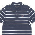 NIKE Mens Polo Shirt Blue Striped L Online