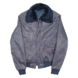 Mens Bomber Jacket Blue Nylon S Online Sale