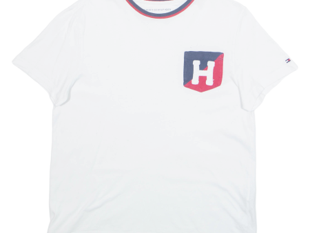 TOMMY HILFIGER Womens T-Shirt White S Supply