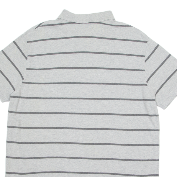 POLO RALPH LAUREN Custom Fit Mens Polo Shirt Grey Striped XL Online Sale