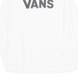 VANS Boys T-Shirt White Long Sleeve Crew Neck L Online Hot Sale