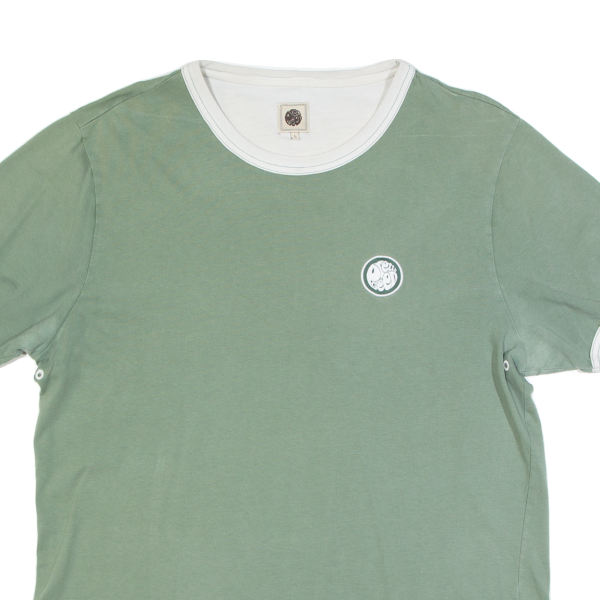 PRETTY GREEN Womens T-Shirt Green L Discount