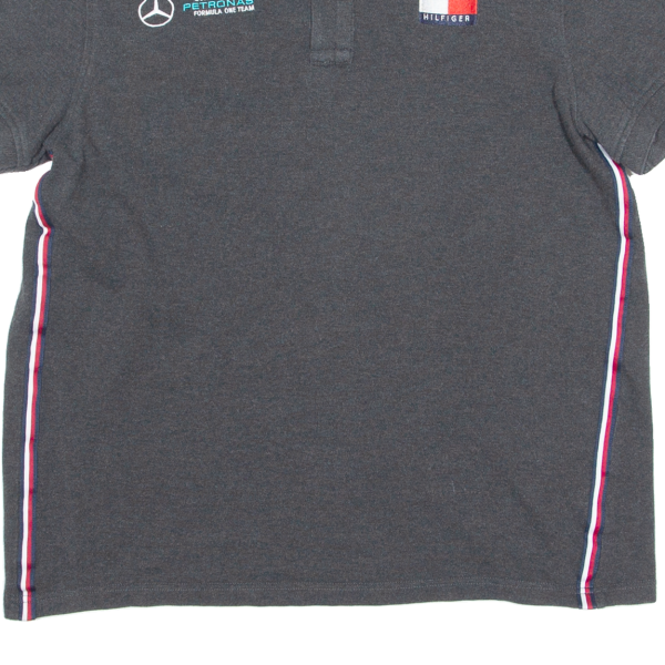 TOMMY HILFIGER Petronas F1 Team Mens Polo Shirt Grey M For Cheap