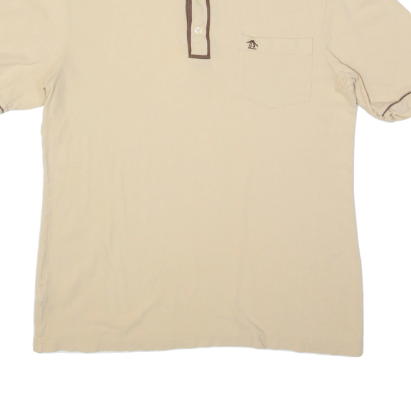 ORIGINAL PENGUIN Mens Polo Shirt Beige 2XL Online