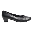 GABOR Court Heels Black Leather Womens UK 7 For Discount