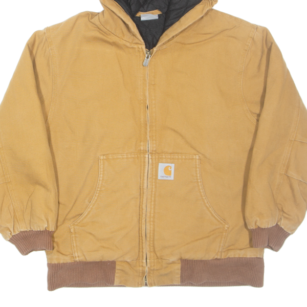 CARHARTT Boys Jacket Brown Hooded 11Y For Cheap