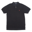 POLO RALPH LAUREN Custom Fit Mens Polo Shirt Black XL Cheap