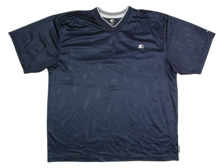 STARTER Mens Jersey Blue USA V-Neck XL Hot on Sale