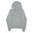 CARHARTT Active Mens Workwear Jacket Grey Hooded Houndstooth M Online Sale