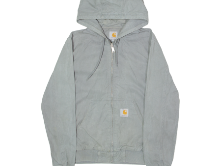 CARHARTT Active Mens Workwear Jacket Grey Hooded Houndstooth M Online Sale