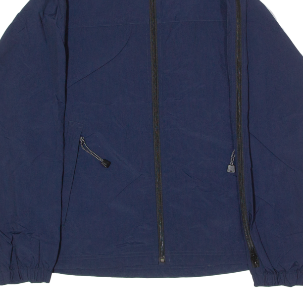 NAUTICA Mens Windbreaker Jacket Blue Nylon Hooded S Online Sale