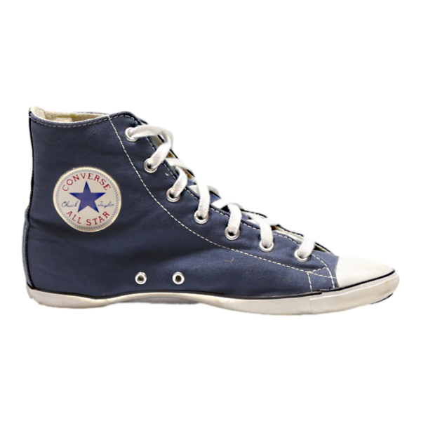 CONVERSE High Top Trainers Blue Canvas Womens UK 5 For Cheap