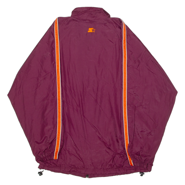 STARTER Virginia Tech Mens Windbreaker Jacket Maroon Nylon 90s USA L Online Sale