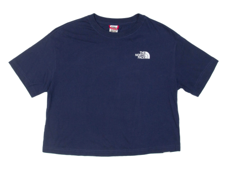 THE NORTH FACE Cropped Womens T-Shirt Blue S Online Hot Sale