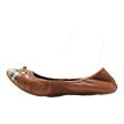 BURBERRY Ballet Shoes Brown Leather Womens UK 5 Online