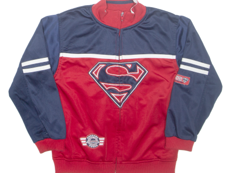 SUPERMAN Boys Track Jacket Red 5Y Supply