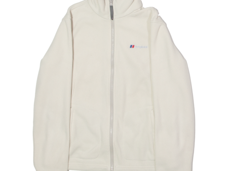 BERGHAUS Womens Fleece Jacket White UK 12 Fashion