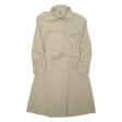 TELEMAC Belted Womens Trench Coat Beige UK 16 Discount