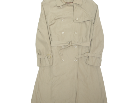 TELEMAC Belted Womens Trench Coat Beige UK 16 Discount