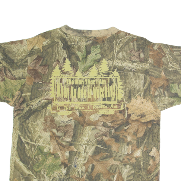 RETREAT Camo Mens T-Shirt Brown M Hot on Sale