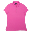 TOMMY HILFIGER Girls Polo Shirt Pink L For Discount