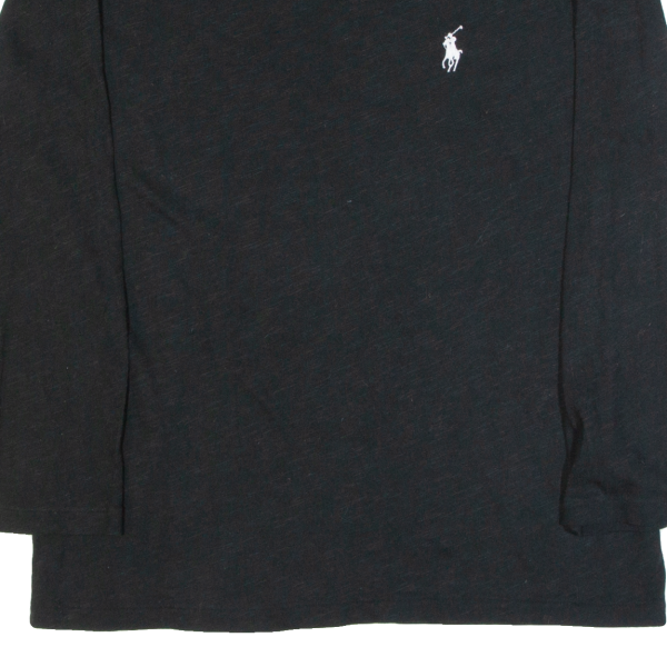 POLO RALPH LAUREN Womens T-Shirt Black 3 4 Sleeve XS Online Hot Sale