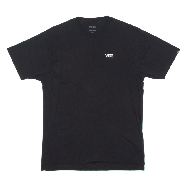 VANS Mens T-Shirt Black Crew Neck L Online now