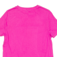 TOMMY HILFIGER Womens T-Shirt Pink Crew Neck L Online Sale