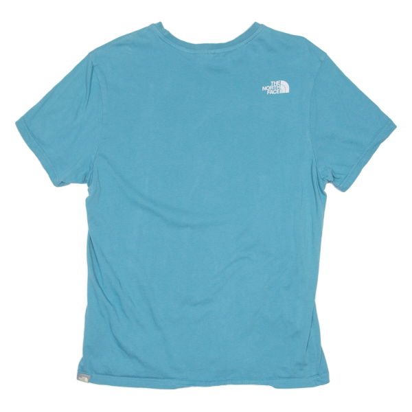 THE NORTH FACE Mens T-Shirt Blue Crew Neck L Fashion