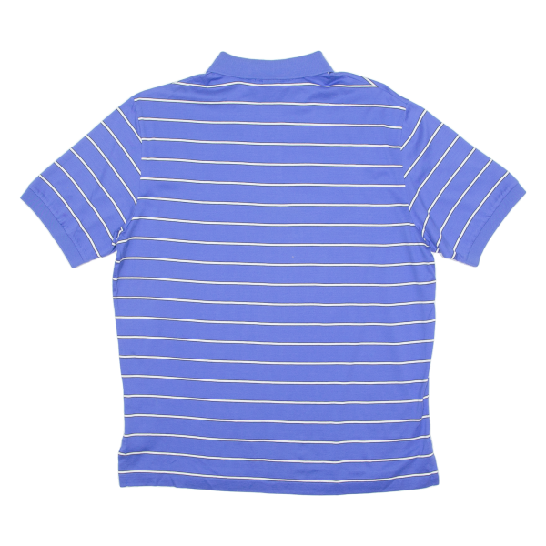 POLO RALPH LAUREN Mens Polo Shirt Blue Striped L For Sale