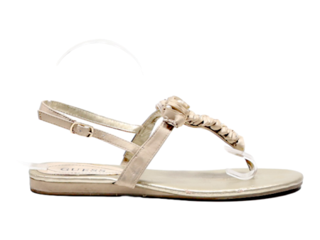 GUESS Strappy Sandals Beige Synthetic Womens UK 8 Supply