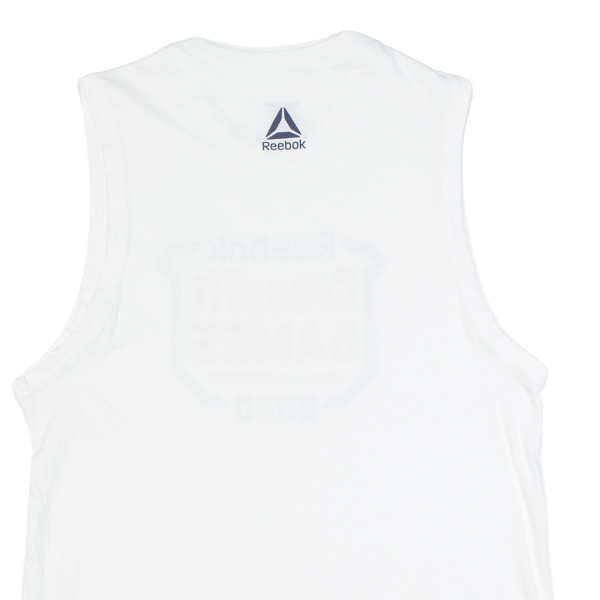 REEBOK Crossfit Games 2020 Mens Vest White Sleeveless M For Discount