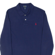 POLO RALPH LAUREN Boys Polo Shirt Blue Long Sleeve XL For Sale