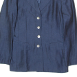 LAURA ASHLEY Womens Blazer Jacket Blue Viscose UK 10 Online