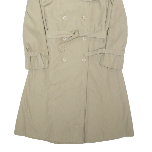 TELEMAC Belted Womens Trench Coat Beige UK 16 Discount