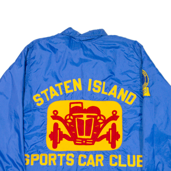 EMPIRE Staten Island Sports Car Club Mens Coach Jacket Blue Nylon 90s USA M Online