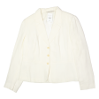 LAURA ASHLEY Womens Blazer Jacket Cream Viscose UK 18 Online now