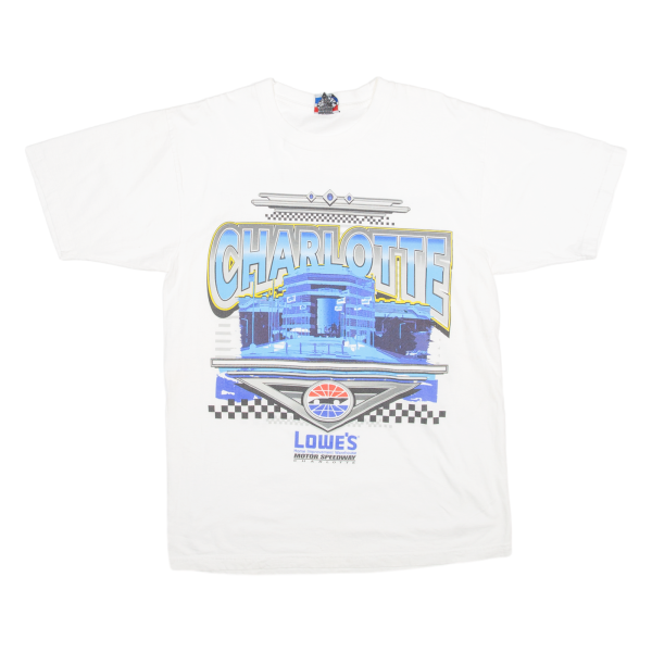 SPEEDWAY MOTORSPORTS Charlotte Lowe s Mens T-Shirt White L For Discount