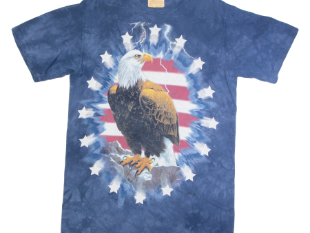 THE MOUNTAIN American Eagle Mens T-Shirt Blue USA M For Discount