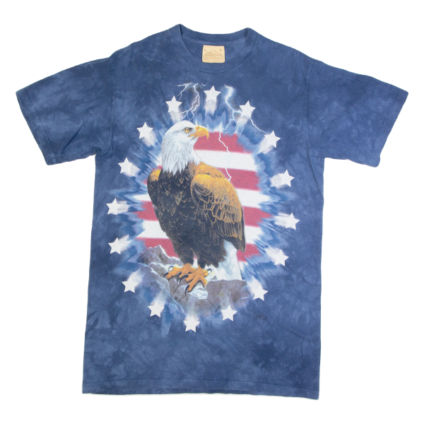 THE MOUNTAIN American Eagle Mens T-Shirt Blue USA M For Discount