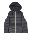 GUESS Womens Puffer Coat Black UK 4 For Cheap