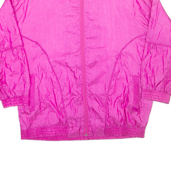 LAUREN BROOKE Womens Shell Jacket Pink Nylon 2XL Online Hot Sale