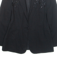 EPISODE Womens Blazer Jacket Black Wool UK 10 Supply